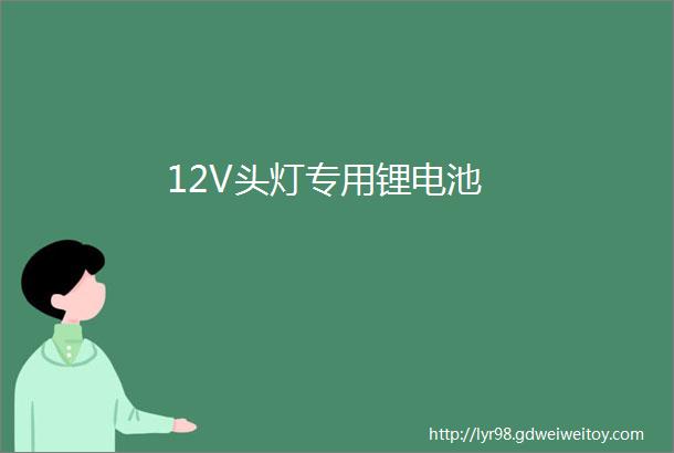 12V头灯专用锂电池