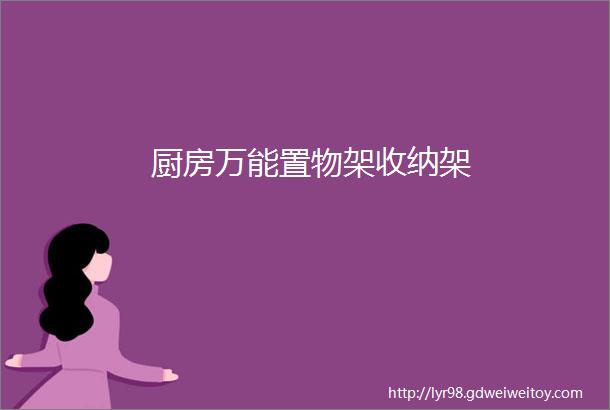 厨房万能置物架收纳架