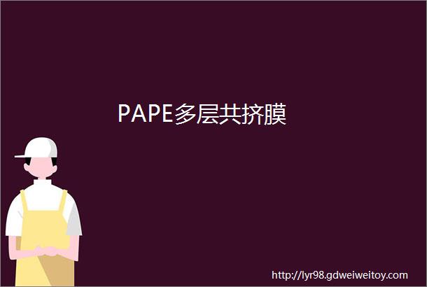 PAPE多层共挤膜