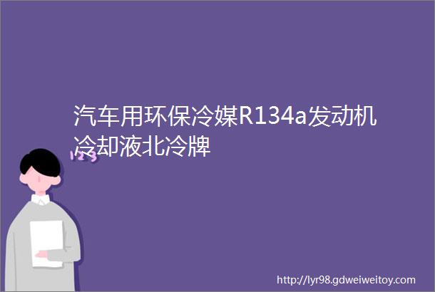 汽车用环保冷媒R134a发动机冷却液北冷牌